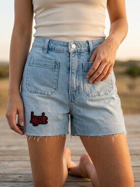 ROLLA'S Mirage High-Rise Patch Pocket Shorts Size 26